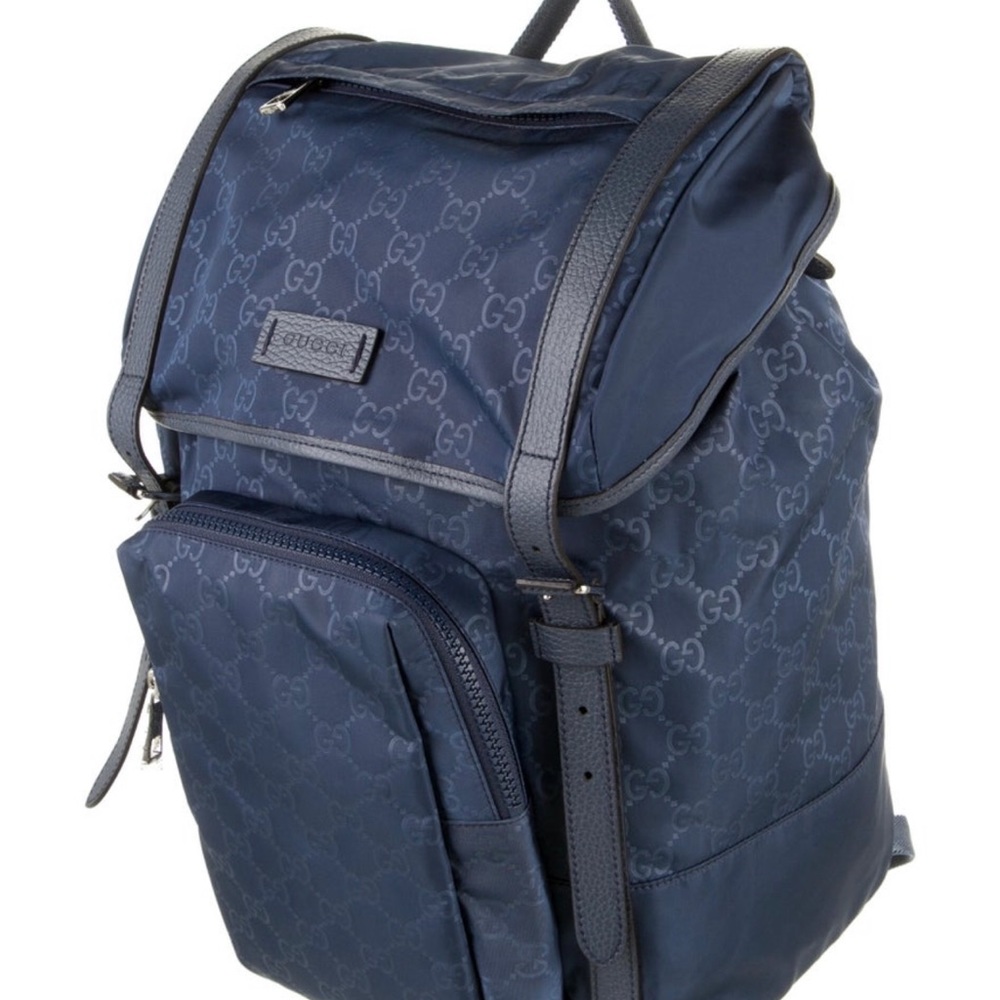 Gucci Medium Nylon Guccissima Backpack